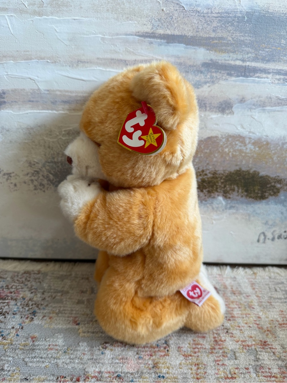 TY Beanie Buddies Hope Bear Plush 9” with Hang Tag